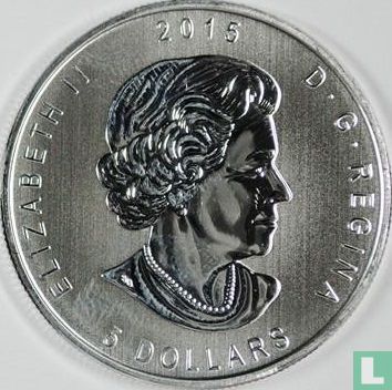 Canada 5 dollars 2015 (non coloré) "Great horned owl" - Image 1