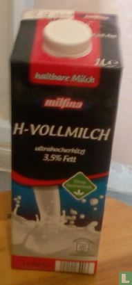 Milfina - H-Vollmilch - ultrahocherhitzt 3,5 % fett - Ohne gentechnik - Afbeelding 1