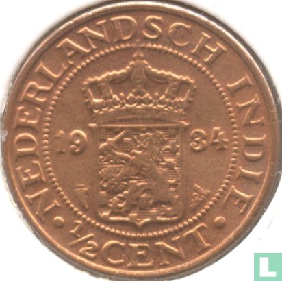 Indes néerlandaises ½ cent 1934 - Image 1