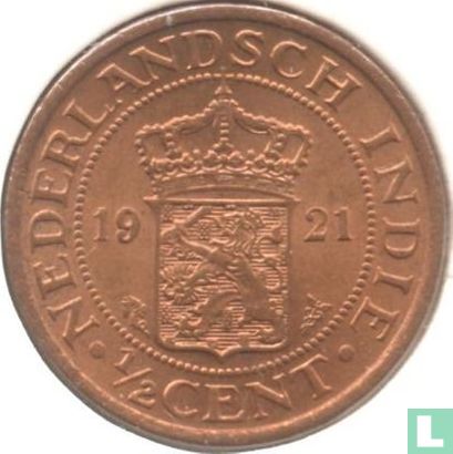 Indes néerlandaises ½ cent 1921 - Image 1