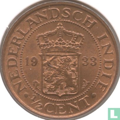 Dutch East Indies ½ cent 1933 (seahorse) - Image 1