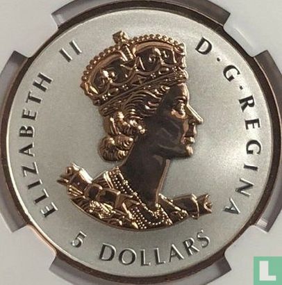 Canada 5 dollars 2016 (PROOF) "Elizabeth II - Longest reigning sovereign" - Image 2