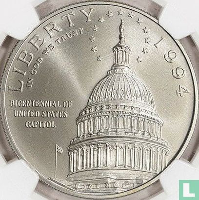 Vereinigte Staaten 1 Dollar 1994 "Bicentennial of the United States Capitol" - Bild 1