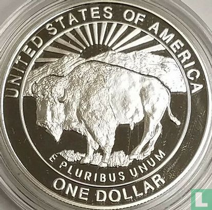 United States 1 dollar 1999 (PROOF) "Yellowstone national park" - Image 2