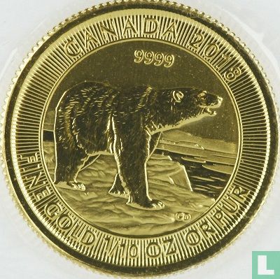 Canada 5 dollars 2018 "Polar bear" - Afbeelding 1