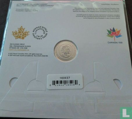 Canada 5 dollars 2017 (folder) "150 years of Canada - Proudly Canadian" - Afbeelding 2