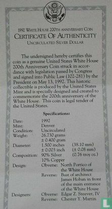 Vereinigte Staaten 1 Dollar 1992 "200th anniversary of the White House" - Bild 3