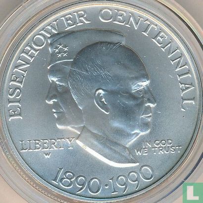 États-Unis 1 dollar 1990 "Eisenhower centennial" - Image 1