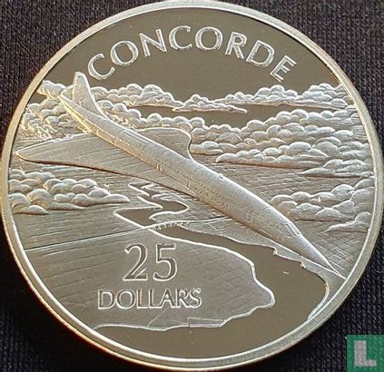Salomonseilanden 25 dollars 2003 (PROOF) "Concorde" - Afbeelding 2