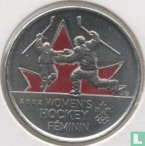Canada 25 cents 2009 (gekleurd) "Vancouver 2010 Winter Olympics - Women's ice hockey" - Afbeelding 2