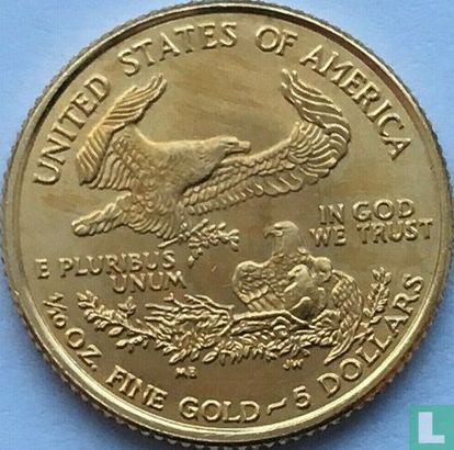 Verenigde Staten 5 dollars 2000 "Gold eagle" - Afbeelding 2