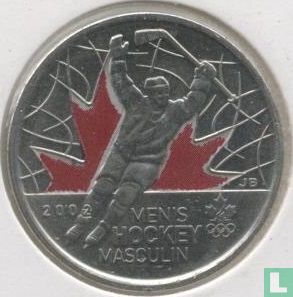 Kanada 25 Cent 2009 (gefärbt) "Vancouver 2010 Winter Olympics - Men's ice hockey" - Bild 2