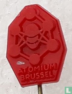 Atomium Brussel [rood] - Afbeelding 1