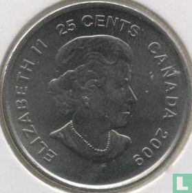 Canada 25 cents 2009 (coloured) "Vancouver 2010 Winter Olympics - Cindy Klassen" - Image 1