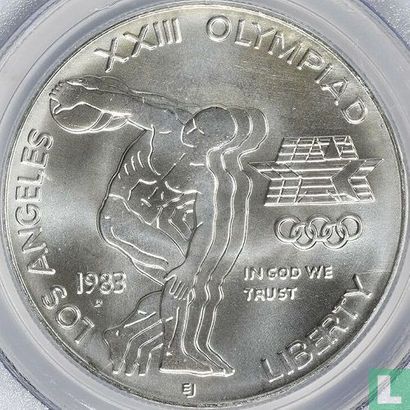 United States 1 dollar 1983 (D) "1984 Summer Olympics in Los Angeles" - Image 1