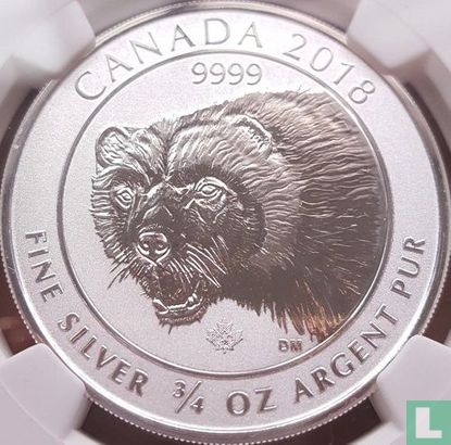 Canada 2 dollars 2018 (non coloré) "Wolverine" - Image 1