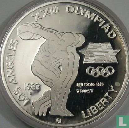 United States 1 dollar 1983 (PROOF) "1984 Summer Olympics in Los Angeles" - Image 1