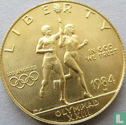 United States 10 dollars 1984 "Summer Olympics in Los Angeles" - Image 1