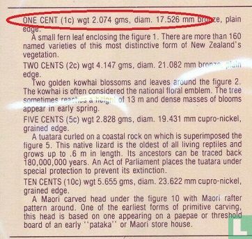 Nieuw-Zeeland 1 cent 1977 - Afbeelding 3