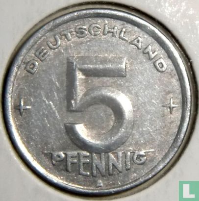 DDR 5 pfennig 1948 - Afbeelding 2