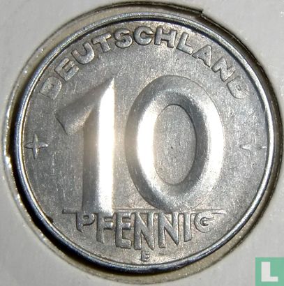 RDA 10 pfennig 1950 (E) - Image 2
