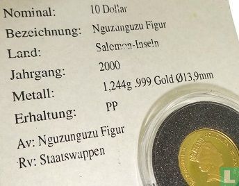 Salomonseilanden 10 dollars 2000 (PROOF) "Nguzunguzu" - Afbeelding 3