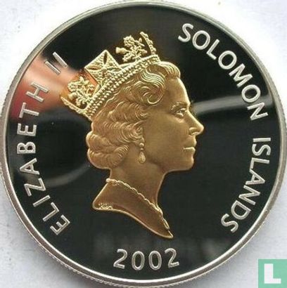 Îles Salomon 5 dollars 2002 (BE) "50th anniversary Reign of Queen Elizabeth II - Royal mace" - Image 1