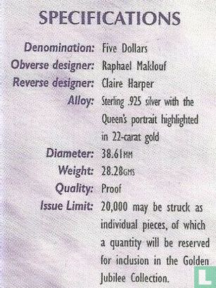 Îles Salomon 5 dollars 2002 (BE) "50th anniversary Reign of Queen Elizabeth II - Royal mace" - Image 3