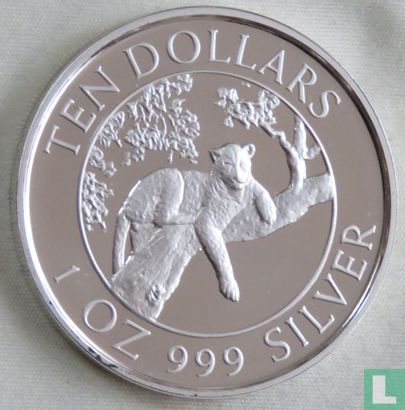 Zimbabwe 10 dollars 1996 (PROOF) "Zimbabwe ruins" - Image 2
