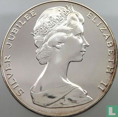 Bermuda 25 Dollar 1977 (mit CHI) "25th anniversary  Accession of Queen Elizabeth II" - Bild 2