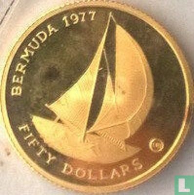 Bermuda 50 Dollar 1977 (PP - mit CHI) "25th anniversary  Accession of Queen Elizabeth II" - Bild 1