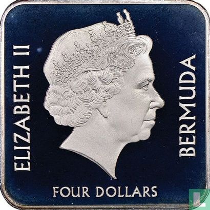 Bermuda 4 dollars 2009 (PROOF - zilver) "400th anniversary of the settlement of Bermuda" - Afbeelding 2