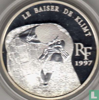 Frankreich 10 Franc - 1½ Euro 1997 (PP) "The Kiss" - Bild 1