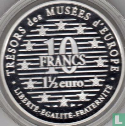 Frankreich 10 Franc - 1½ Euro 1997 (PP) "The Kiss" - Bild 2