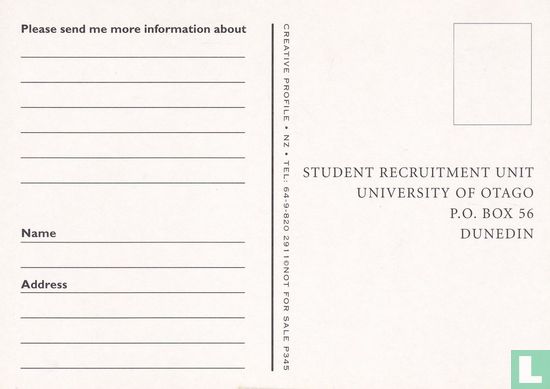 P345 - University Of Otago - Student Recruitment Unit - Afbeelding 2