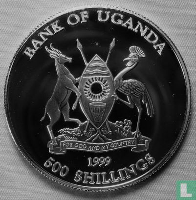 Uganda 500 shillings 1999 (PROOF) "Galago matschiei" - Afbeelding 2