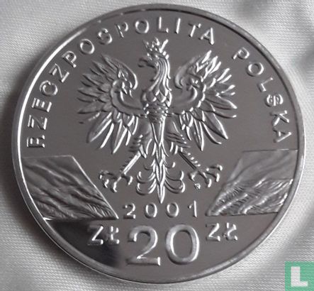Polen 20 Zlotych 2001 (PP) "Swallowtail" - Bild 1