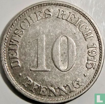 Duitse Rijk 10 pfennig 1915 (G) - Afbeelding 1