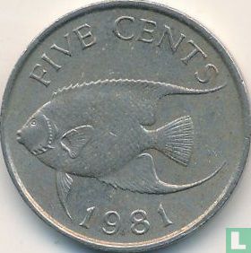 Bermuda 5 cents 1981 - Image 1