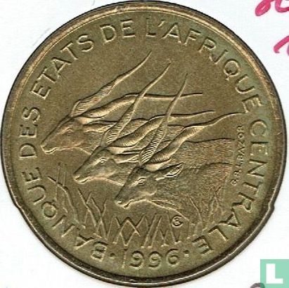 États d'Afrique centrale 25 francs 1996 - Image 1