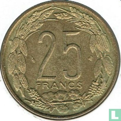 Central African States 25 francs 1996 - Image 2