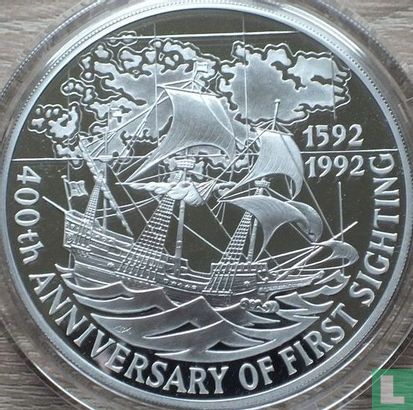 Falkland Islands 25 pounds 1992 (PROOF) "400th anniversary Discovery of the Falkland Islands" - Image 1