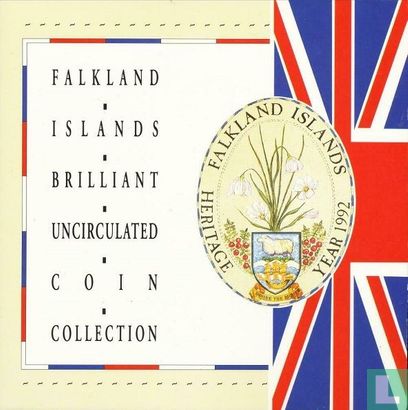 Falkland Islands mint set 1992 - Image 1