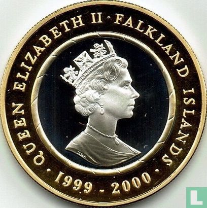 Falkland Islands 2 pounds 1999 - 2000 (PROOF) "Millennium" - Image 1