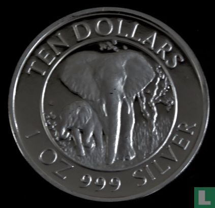 Zimbabwe 10 dollars 1996 (PROOF) "Kariba dam" - Image 2