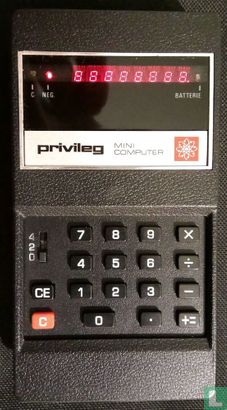 Privileg Mini Computer with MK-6010L, first "calculator on a chip" - Afbeelding 1