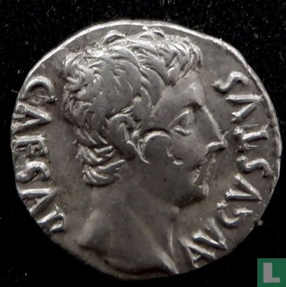 Roman Empire, denarius, Augustus, CIVIS SERVATOS - Image 1