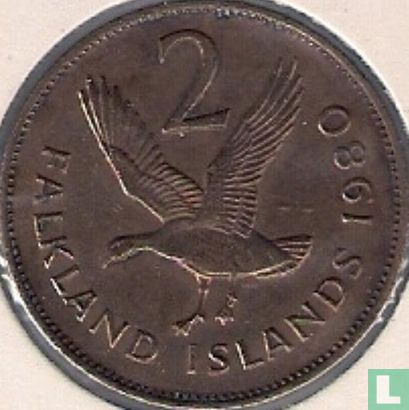 Falkland Islands 2 pence 1980 - Image 1