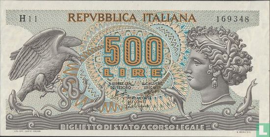 Italië 500 Lire - Bild 1
