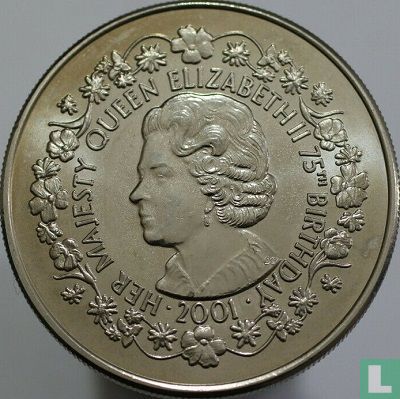 Falklandeilanden 50 pence 2001 "75th Birthday of Queen Elizabeth II" - Afbeelding 1